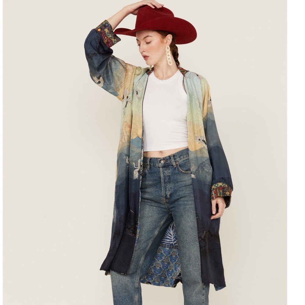 Johnny Was | Dew Harmony Reversible Silk Kimono
